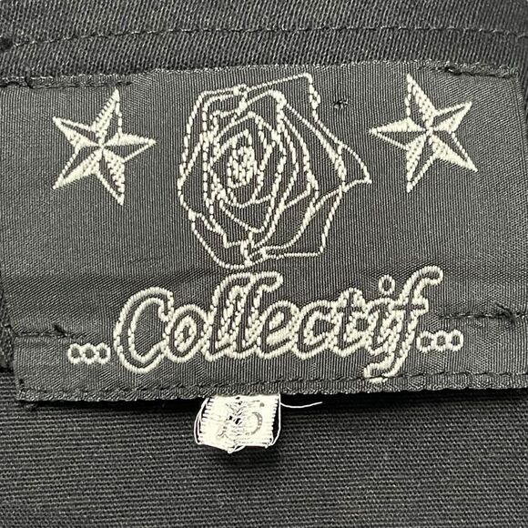 COLLECTIF Pointed High Waist Pencil Skirt 12 - Picture 5 of 7